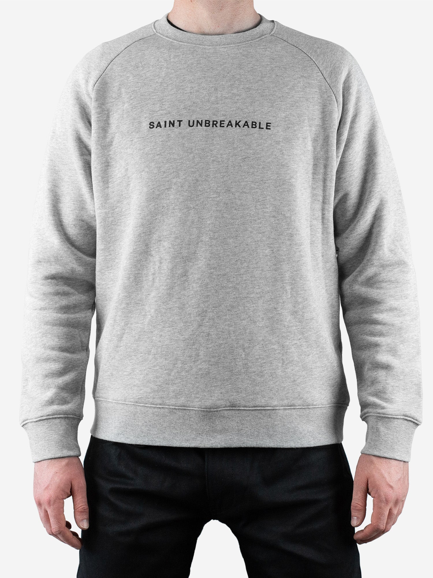 🎁 SA1NT Unbreakable Minimalistic Crew | Grey Marle - Image 2