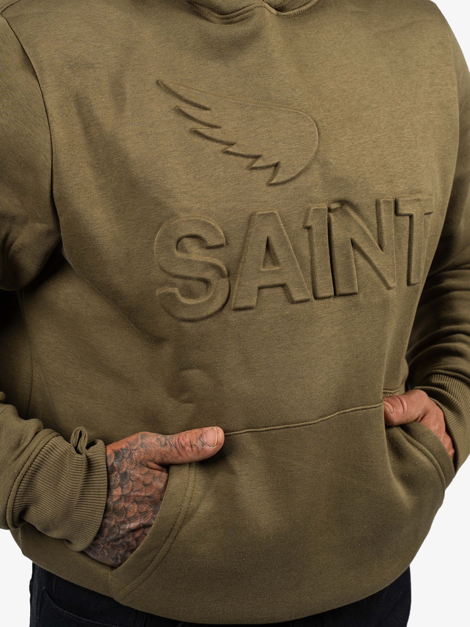Embossed Cotton Tencel Hoodie - Image 2