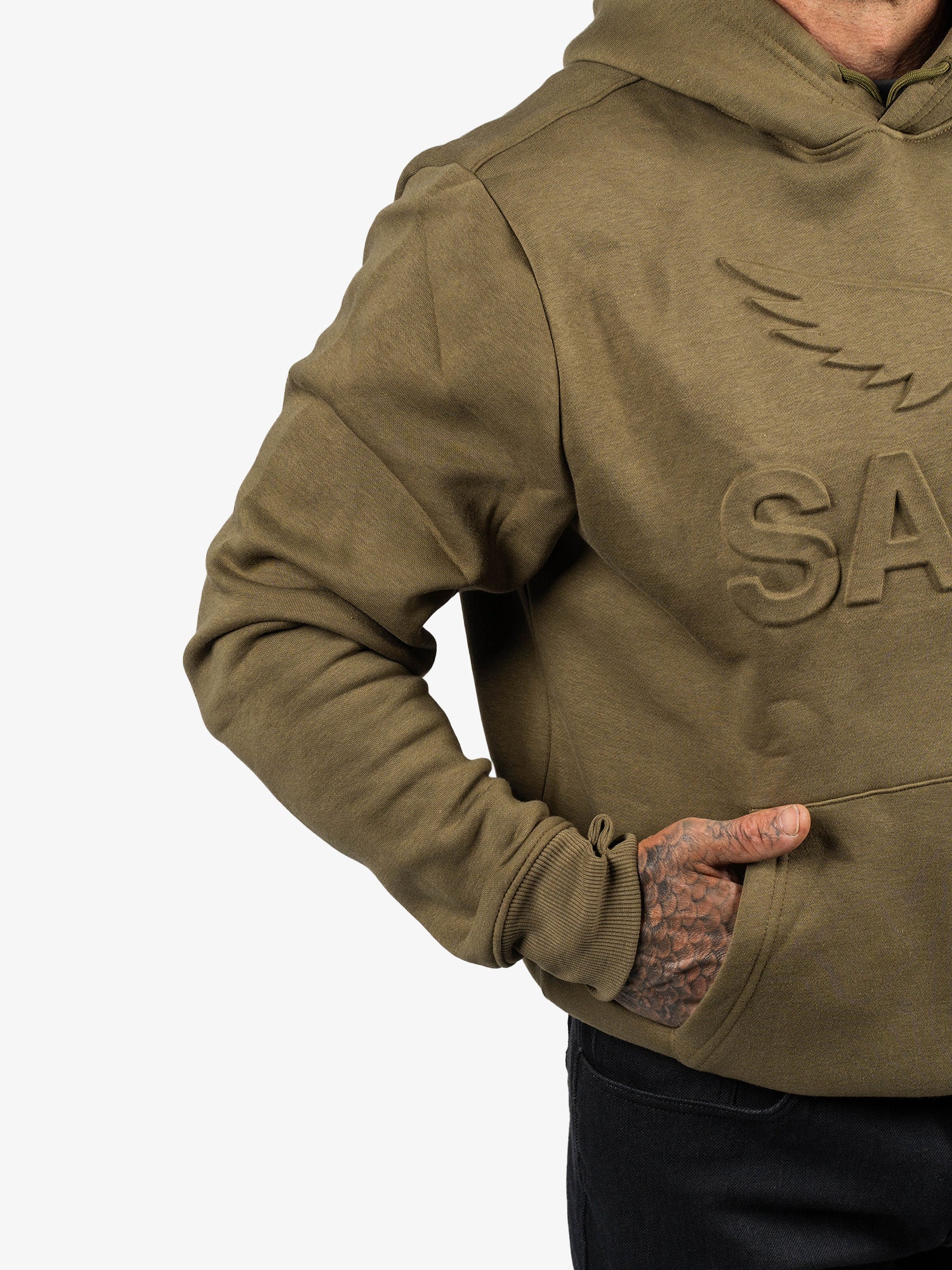 Embossed Cotton Tencel Hoodie - Image 4