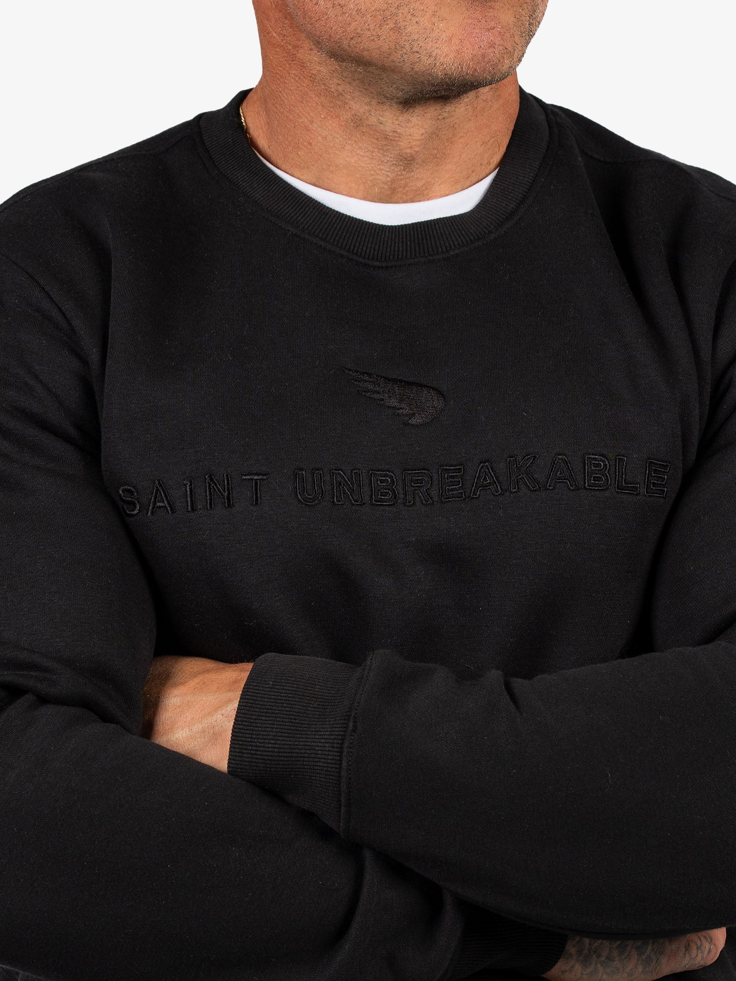 Embroidered Cotton Tencel Crew - Image 3