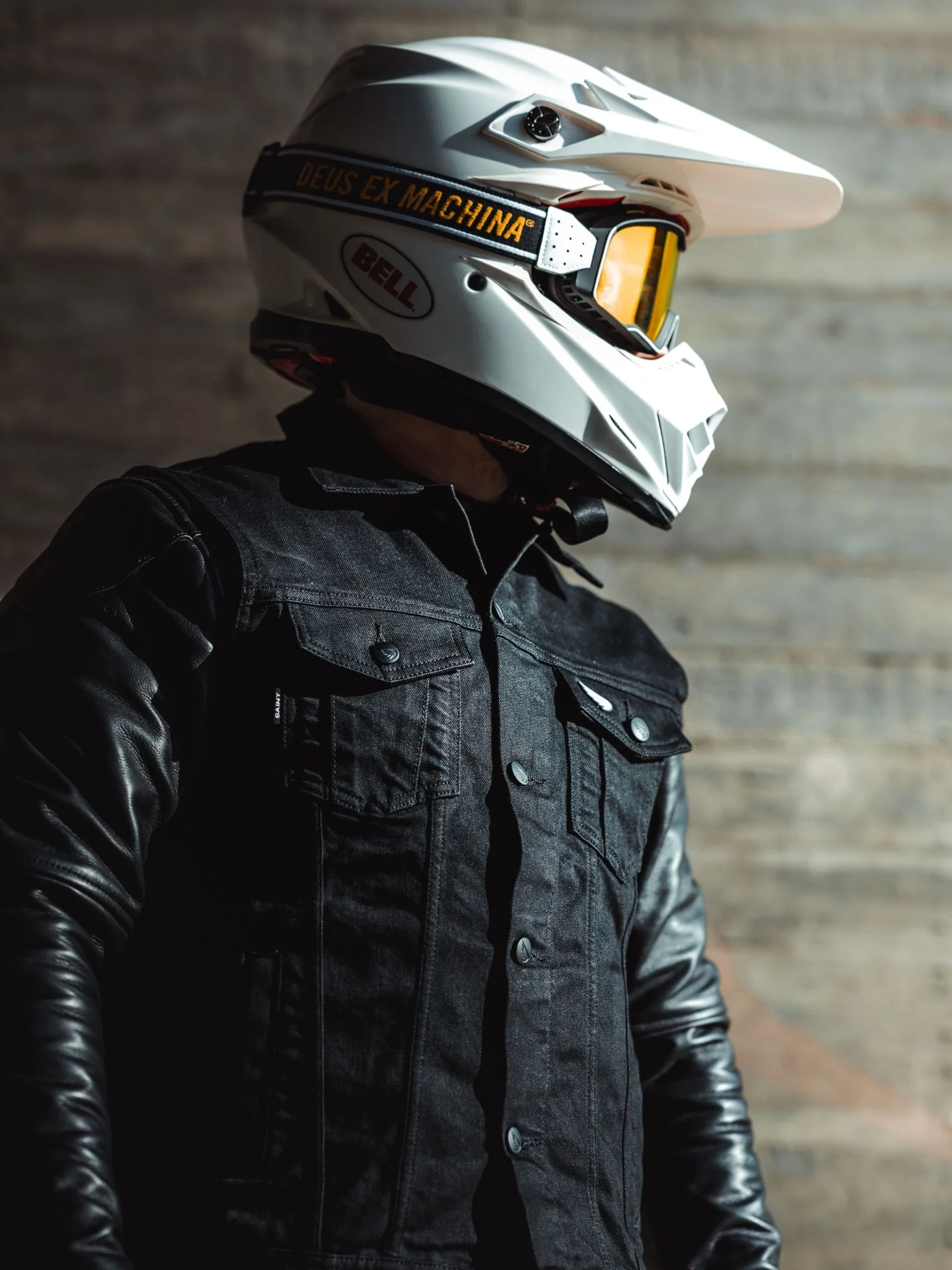 SA1NT Moto Denim Vest | Black - Image 6