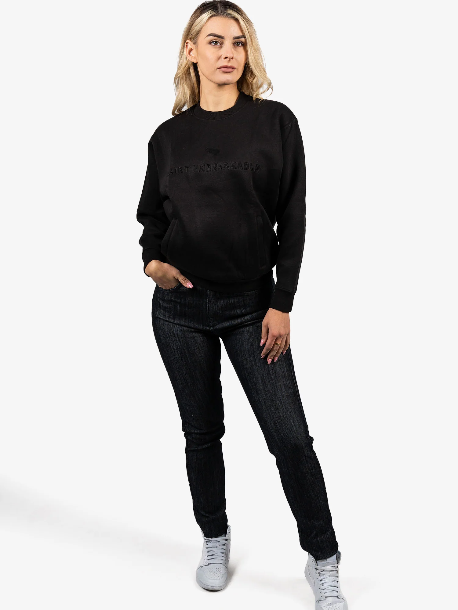 SA1NT Women's Embroidered Crew - Image 2