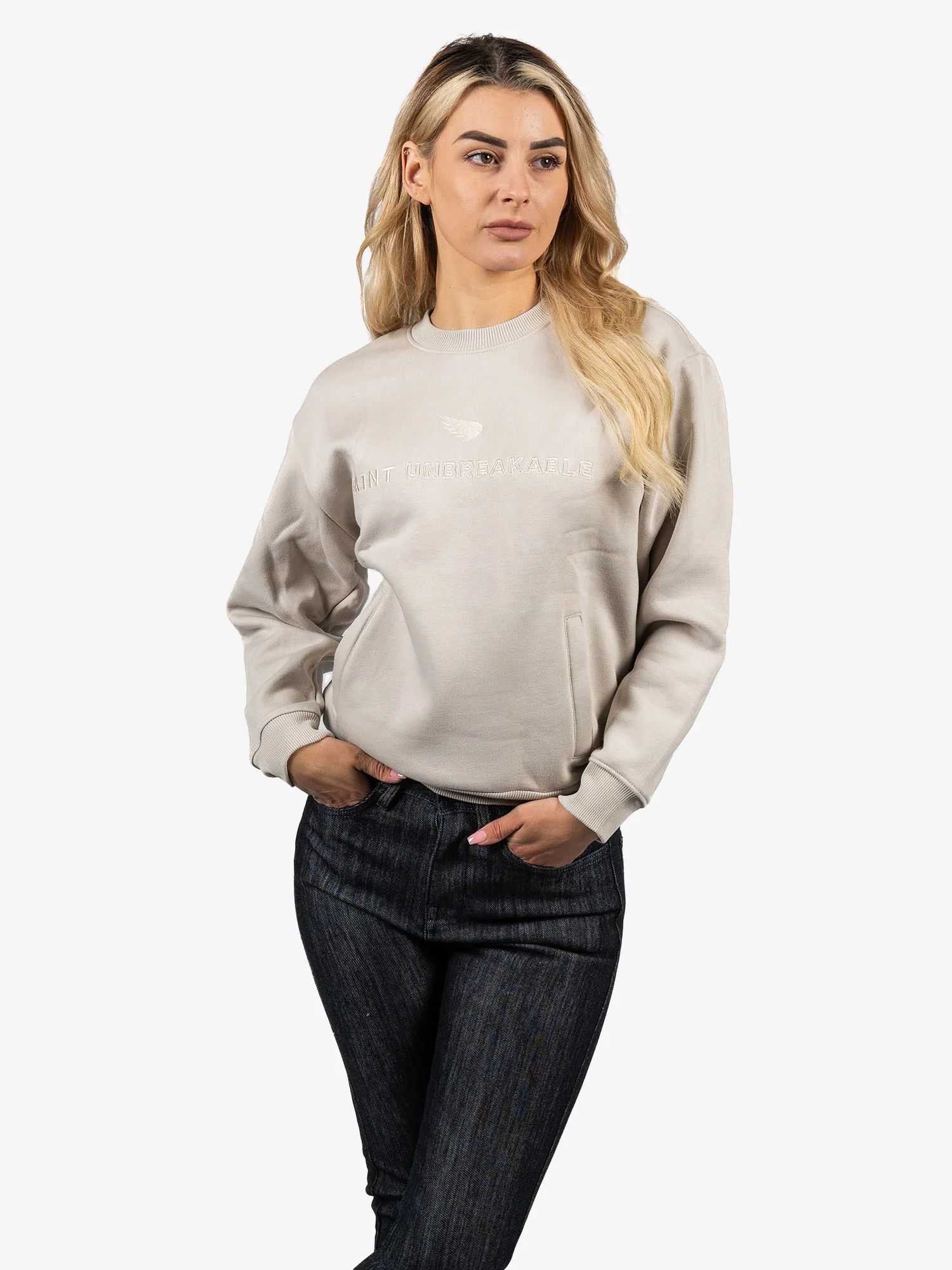 SA1NT Women's Embroidered Crew