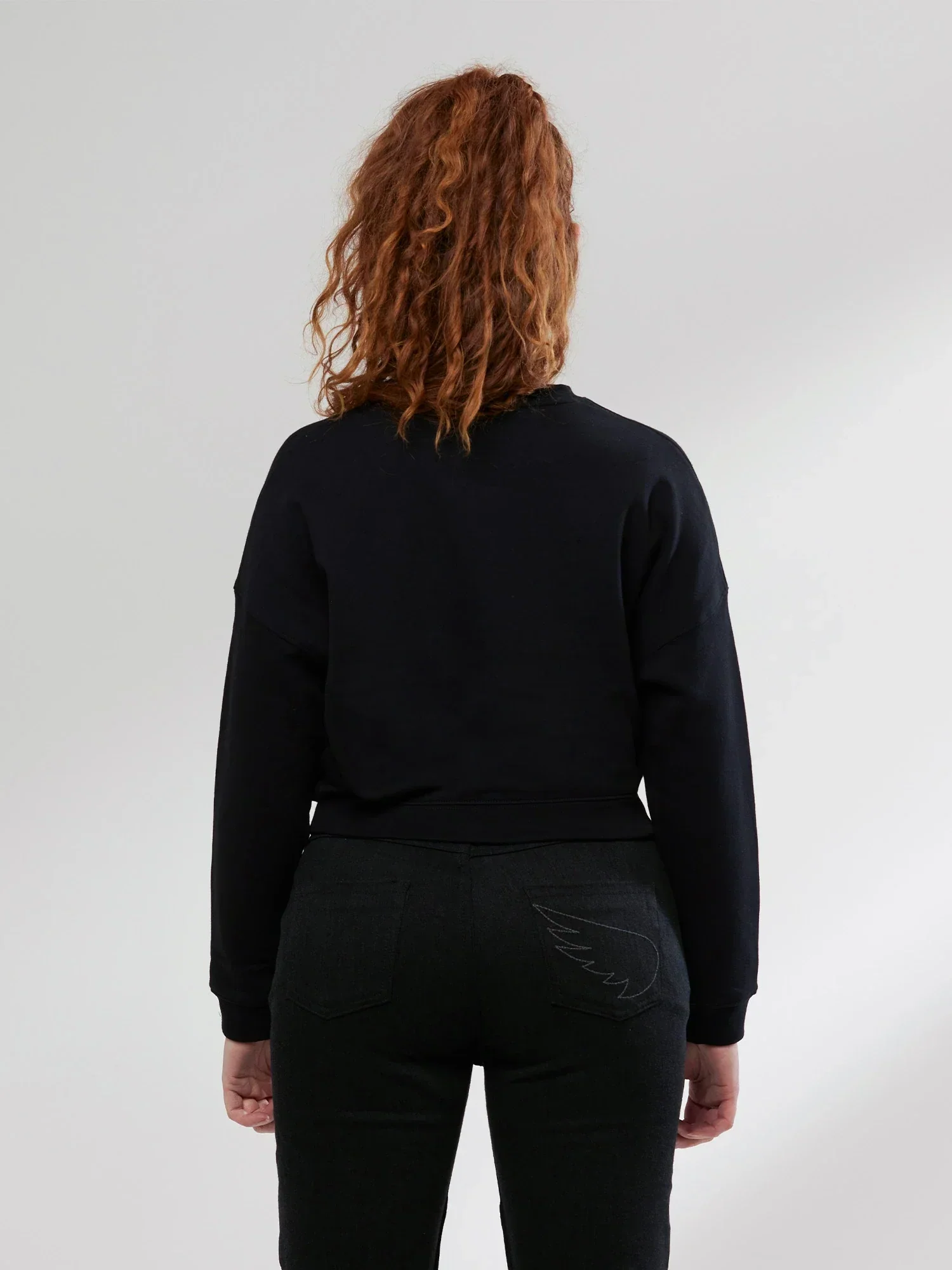 SA1NT Women's Unbreakable Minimalistic Crew | Black - Image 2
