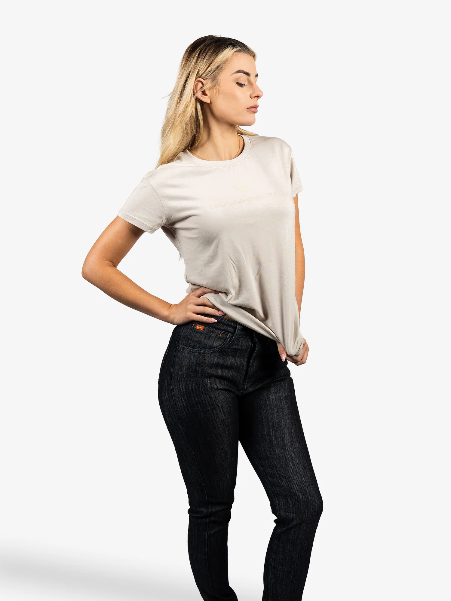 Women's SA1NT Wing Cotton Tencel Tee - Image 4